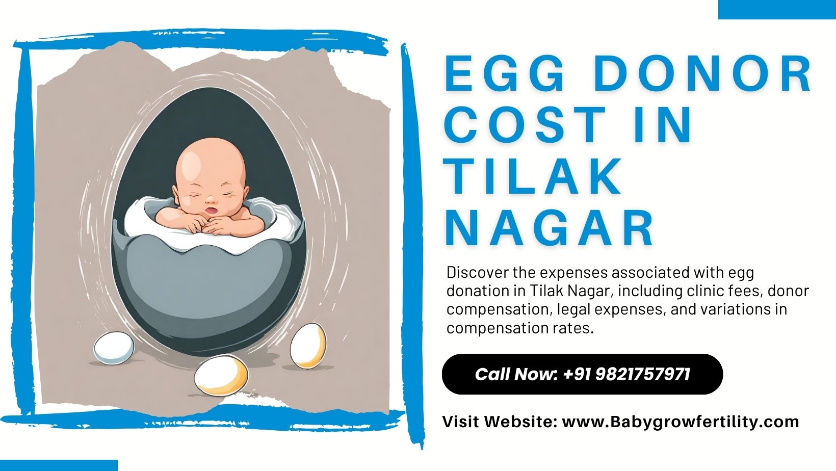 Exploring Egg Donor Cost in Tilak Nagar 2024 Baby Grow Fertility
